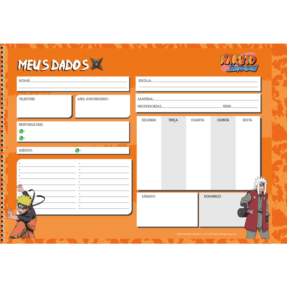 Caderno De Desenho Naruto Shippuden 60f Sd Sortido - Papelaria Capital