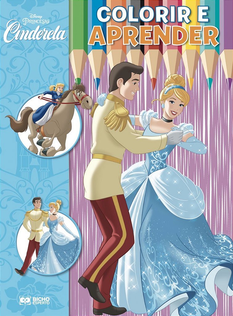 Pintar a princesa Cinderela - jogos de coloração de princesas