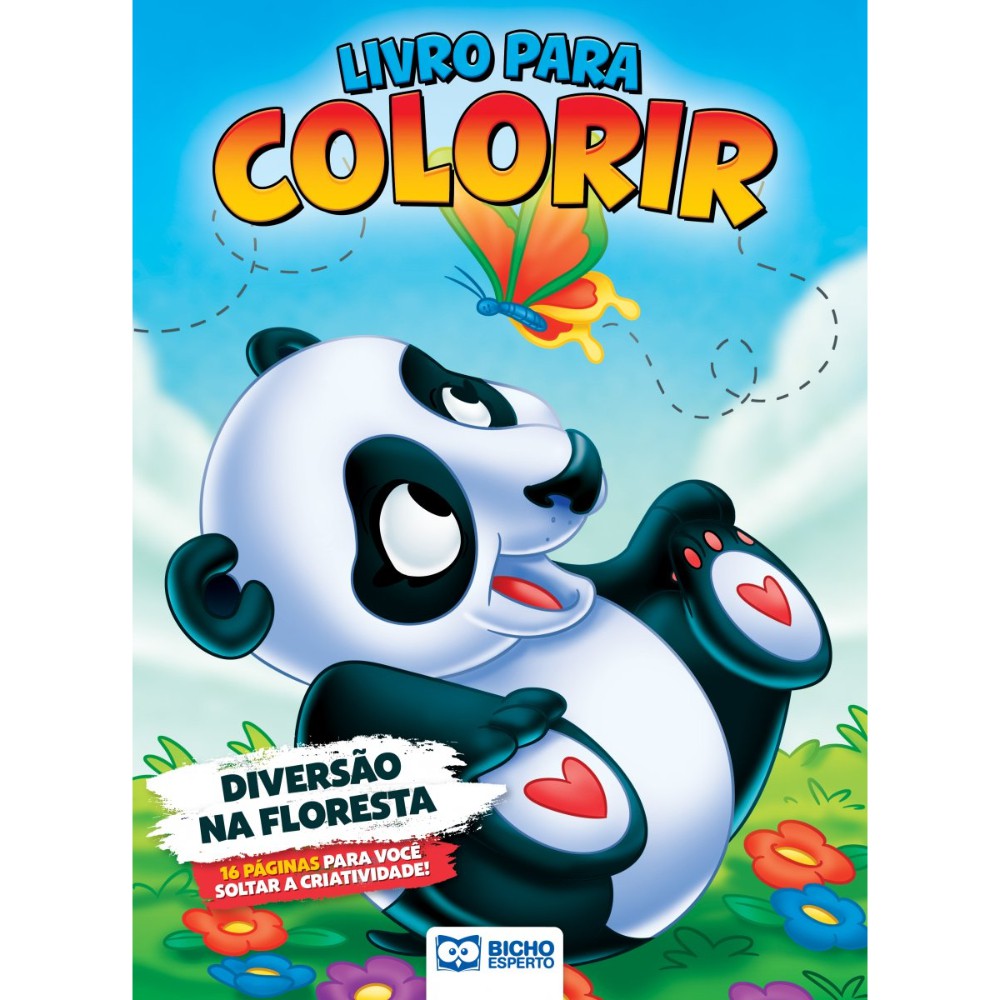 Panda - Desenhos para Pintar - Colorir Panda - Brinquedos de Papel