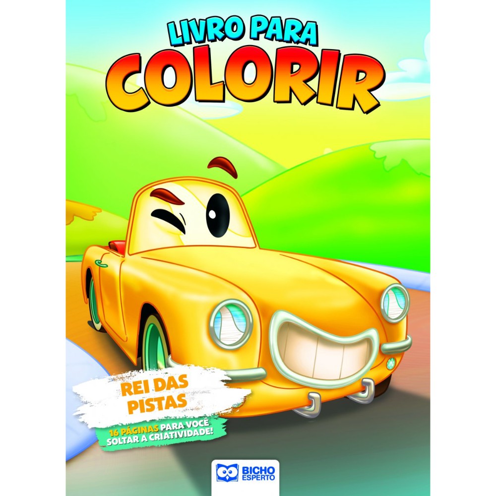 Livro Para Colorir Máquinas Grande Corrida B.e. - Papelaria Capital