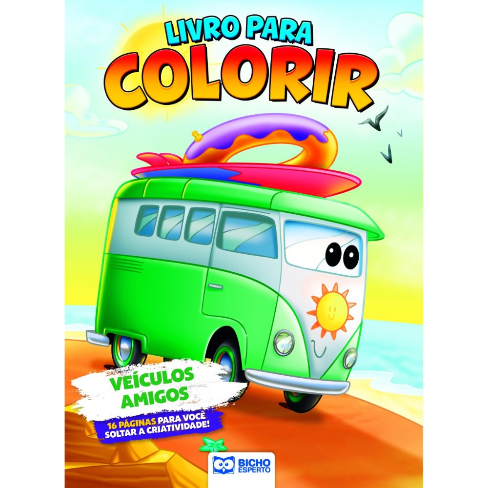 Carros Kids - Pintar e Colorir - Consulte Kids 18 - Leu Vendeu