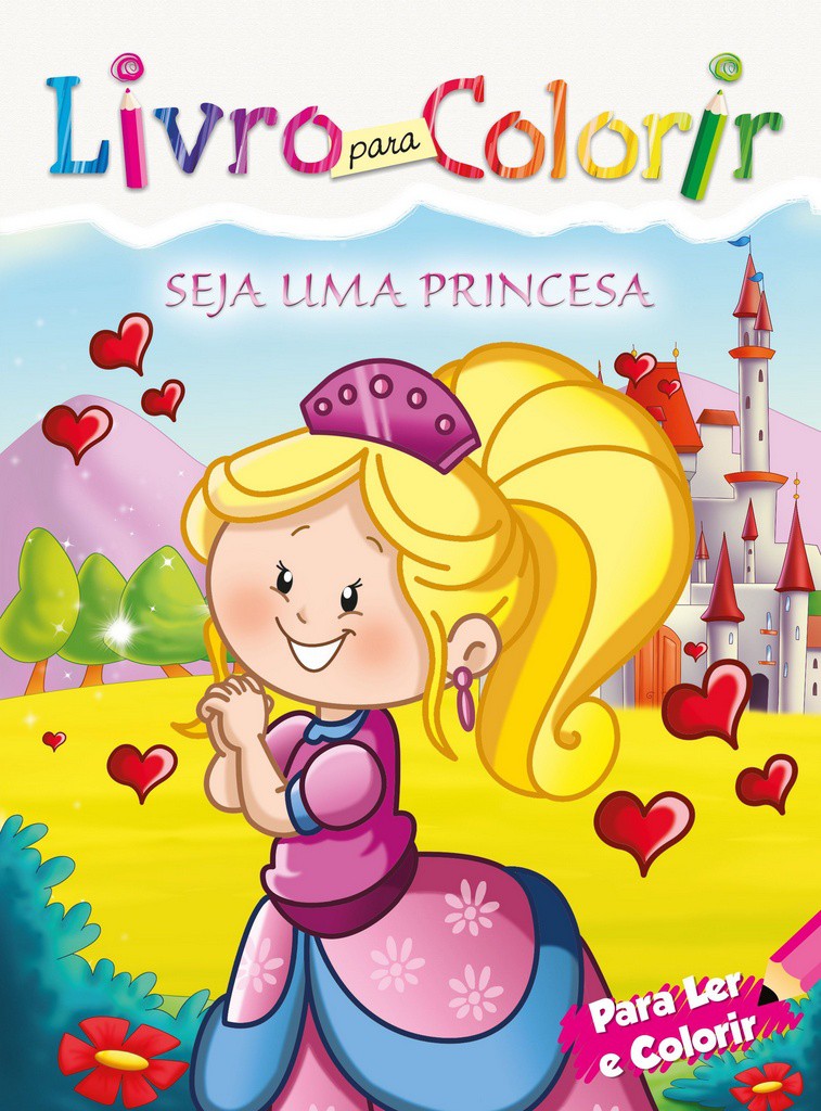 Conjunto livro para colorir princesas