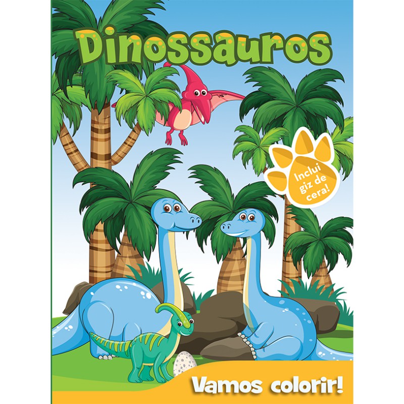 dinossauro para pintar em casa  Páginas para colorir dinossauro, Páginas  para colorir, Personagens fofos de desenhos