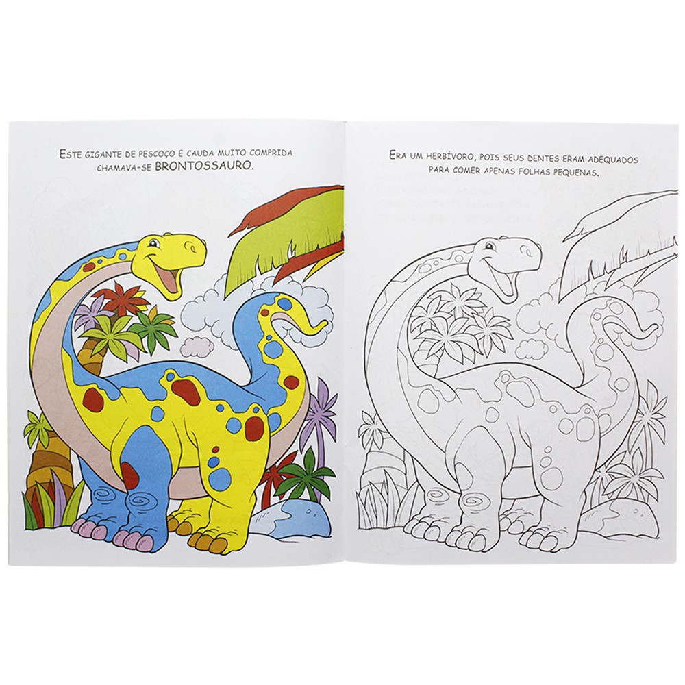  Colorir e Divertido - Dinossauro (Em Portugues do Brasil):  9788595034303: Happy Books: 圖書