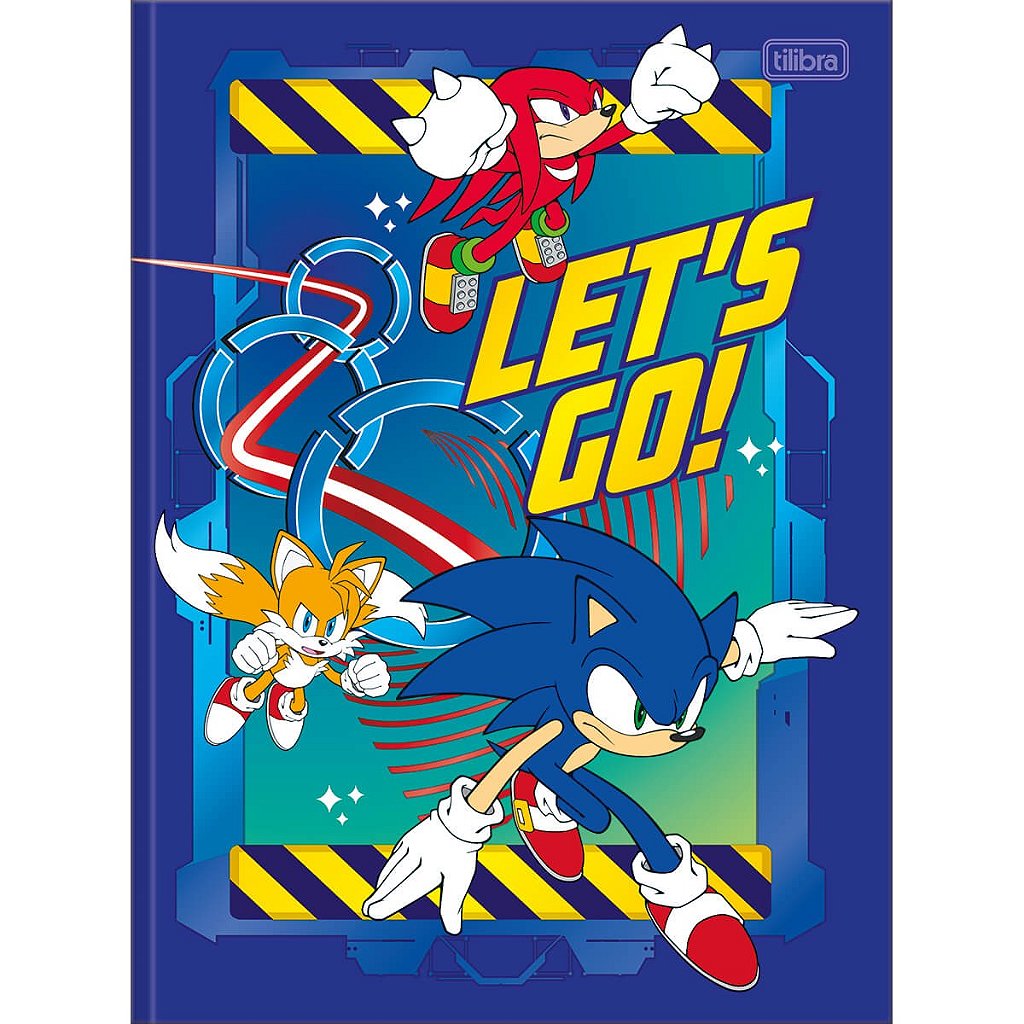 Caderno de Desenho Sonic 80 folhas sortido - Klipcolors