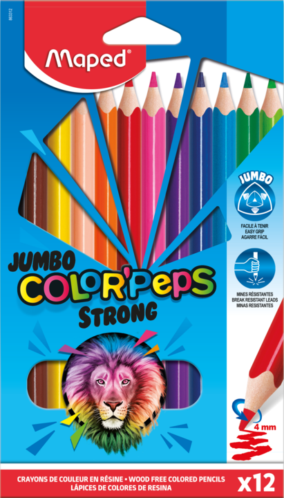 Lapis de Cor 12/24 Cores Duo Color Peps Maped