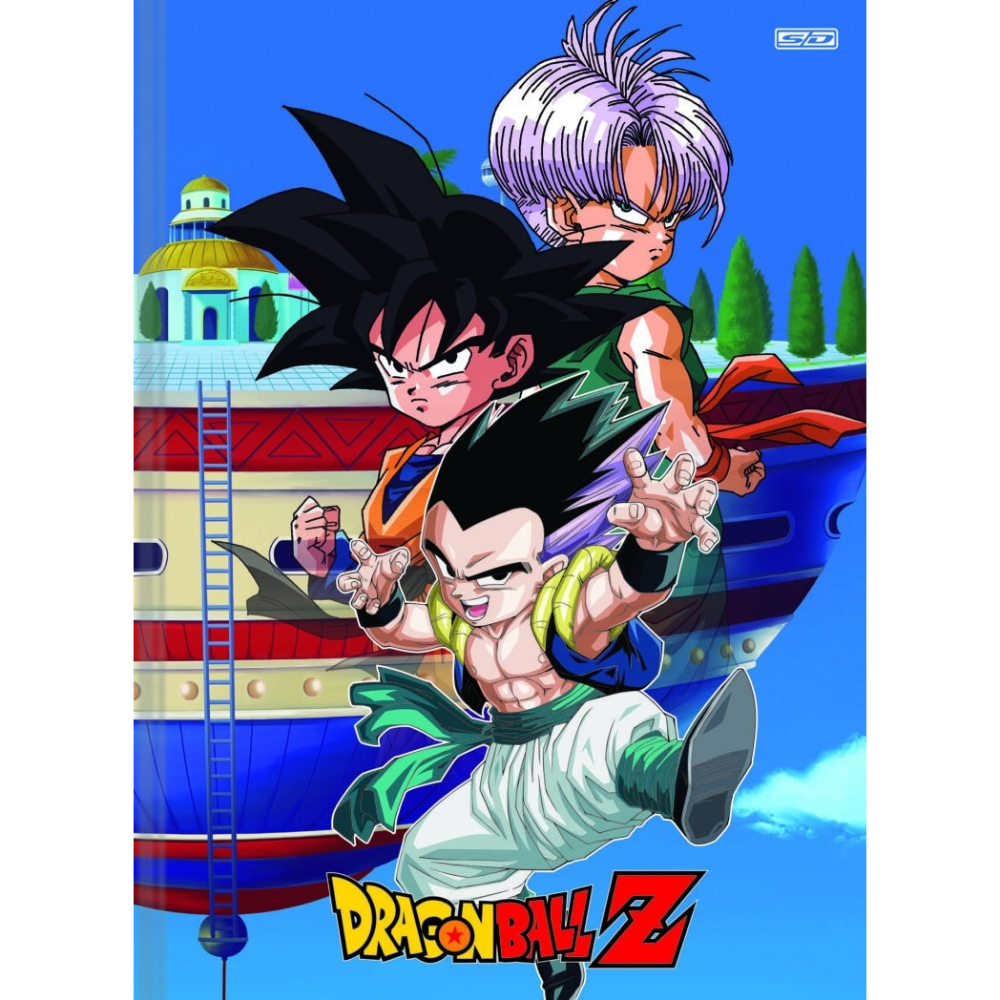 Caderno Cartografia Desenho Espiral São Domingos Dragon Ball Z Com 60 Folhas