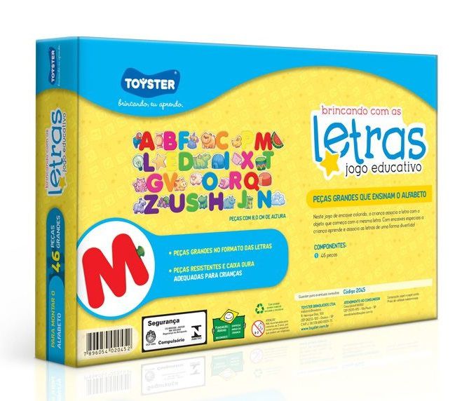 Jogo Educativo Aprendendo O Alfabeto Toyster - Papelaria Capital