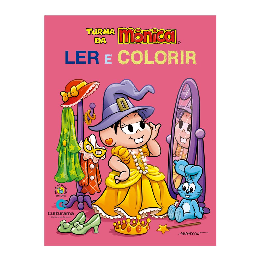 Livro Ler E Colorir Turma Da Monica Cascão Culturama