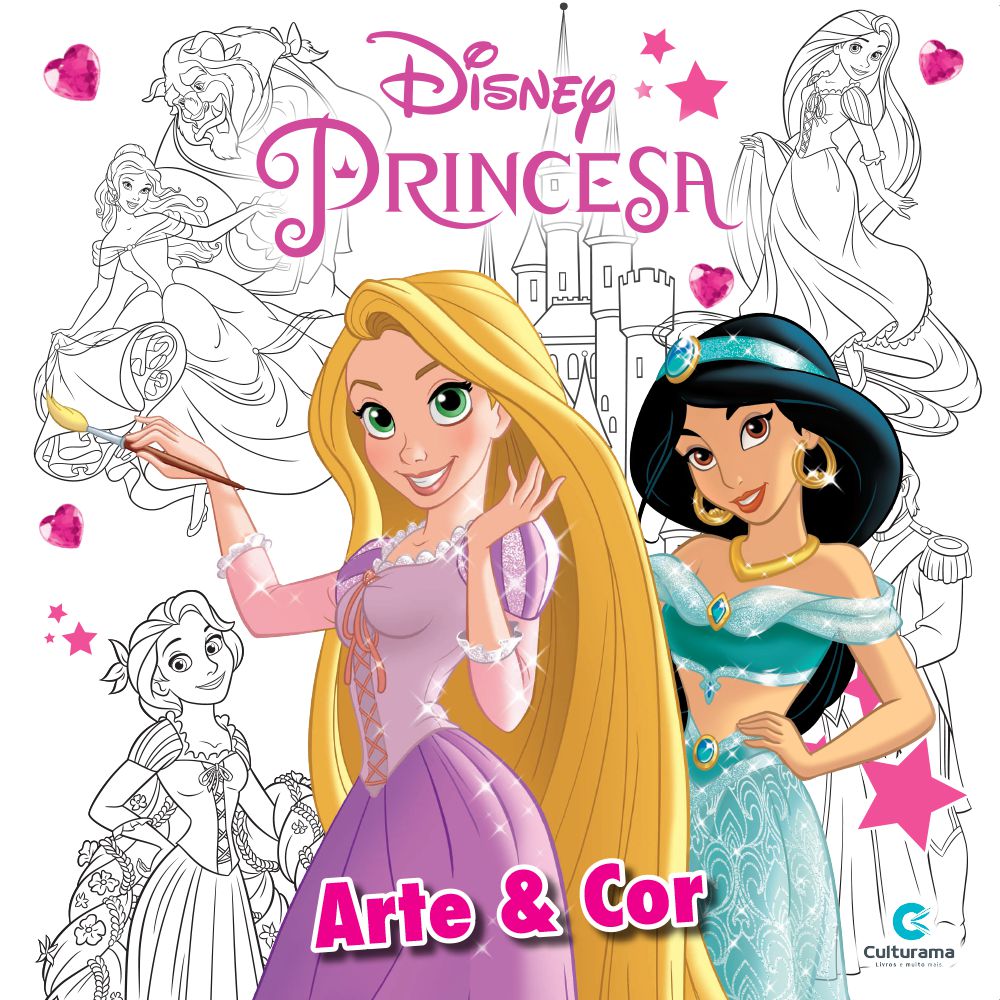 LIVRO DE ATIVIDADES E COLORIR DISNEY PRINCESAS - C/ ESPIRAL