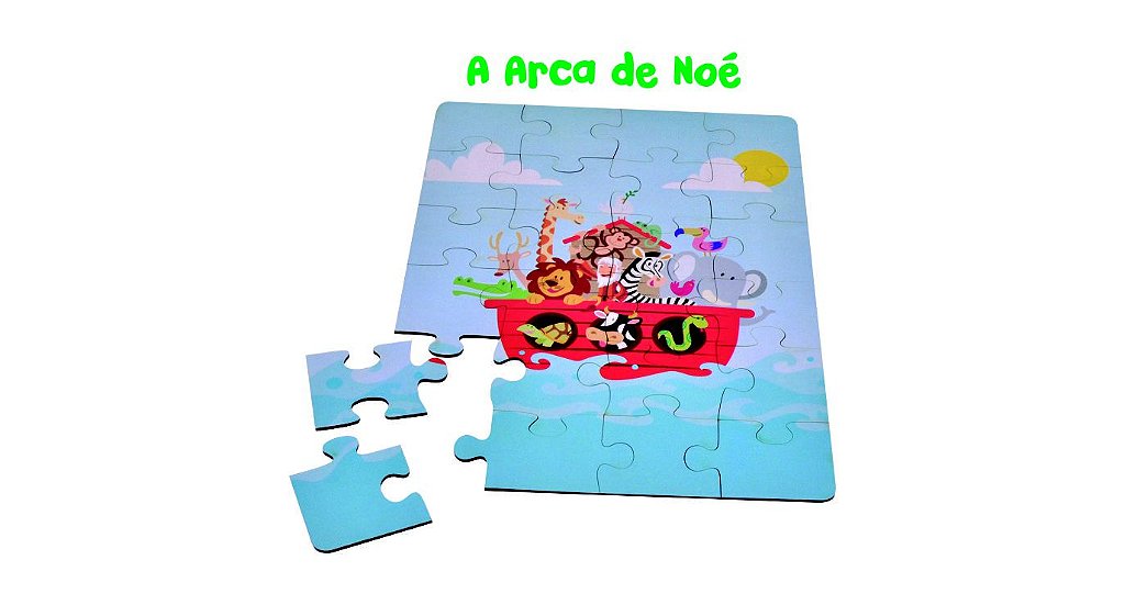 Kit 5 Quebra-cabeça Infantil Para Presente 24 Peças Grandes - Rei do  Pendrive