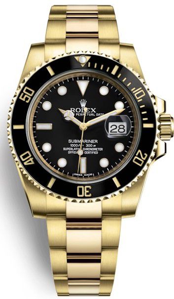 Relógio Rolex Submariner Gold Black - A sua loja de relógios