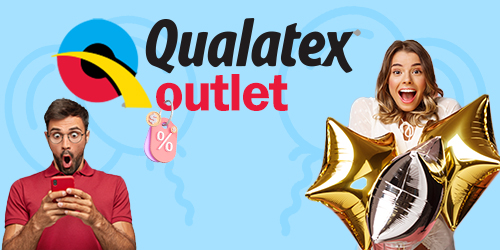 Balão de Festa Canudo - Azul Casca de Ovo 646Q - 50 unidades - Qualatex Outlet - Rizzo