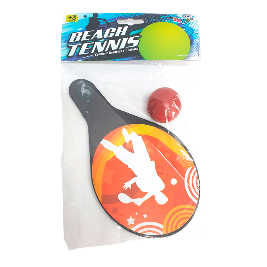 Brinquedo Beach Tennis Cores Sortidas unidade Rizzo