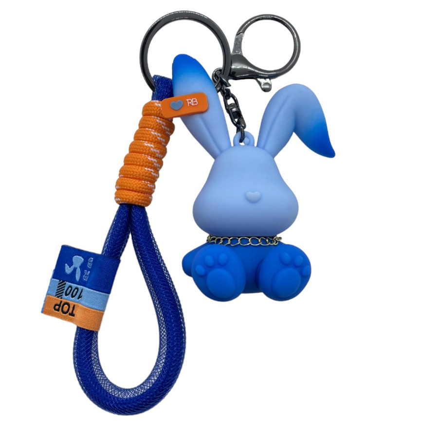 Chaveiro Coelho - Azul - 7cm - 1 unidade - Rizzo - Rizzo Balões