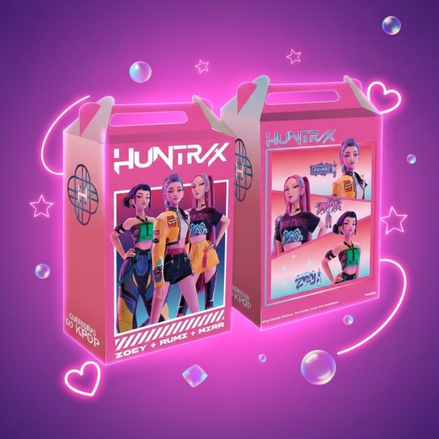 Caixa Surpresa - Guerreiras do K-pop - 9x13x5cm - 8 unidades