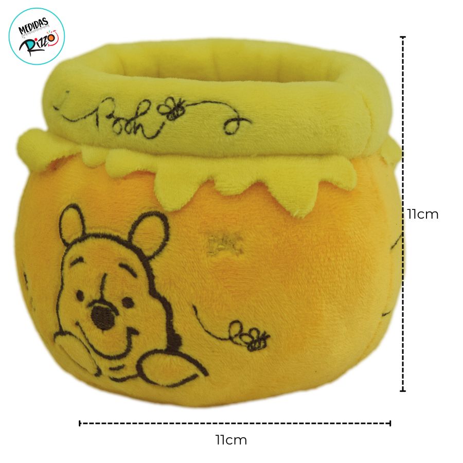 小物 pooh Porta Objetos Fluffy - Pooh - 11x11cm - Disney Original - 1