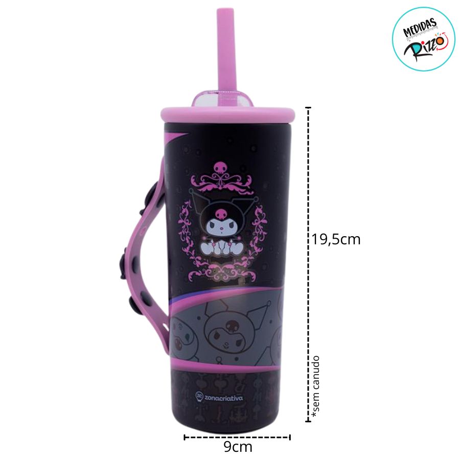 Copo Térmico Charms - Kuromi - Hello Kitty - 600ml - 1 unidade