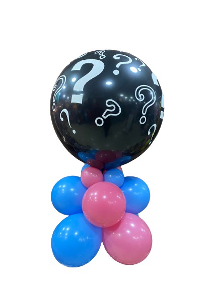 Arranjo chá revelação 100 cm - Loja de Balões, Artigos para Festas e  Fantasias