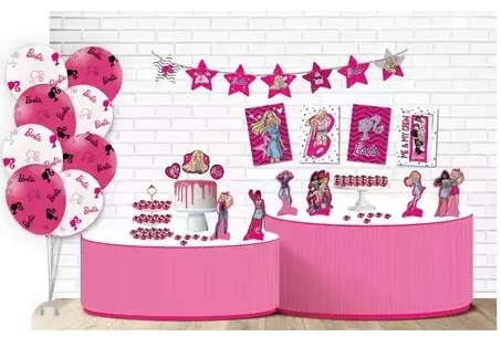 Kit Festa Barbie - 62 peças - Loja de Balões, Artigos para Festas e  Fantasias