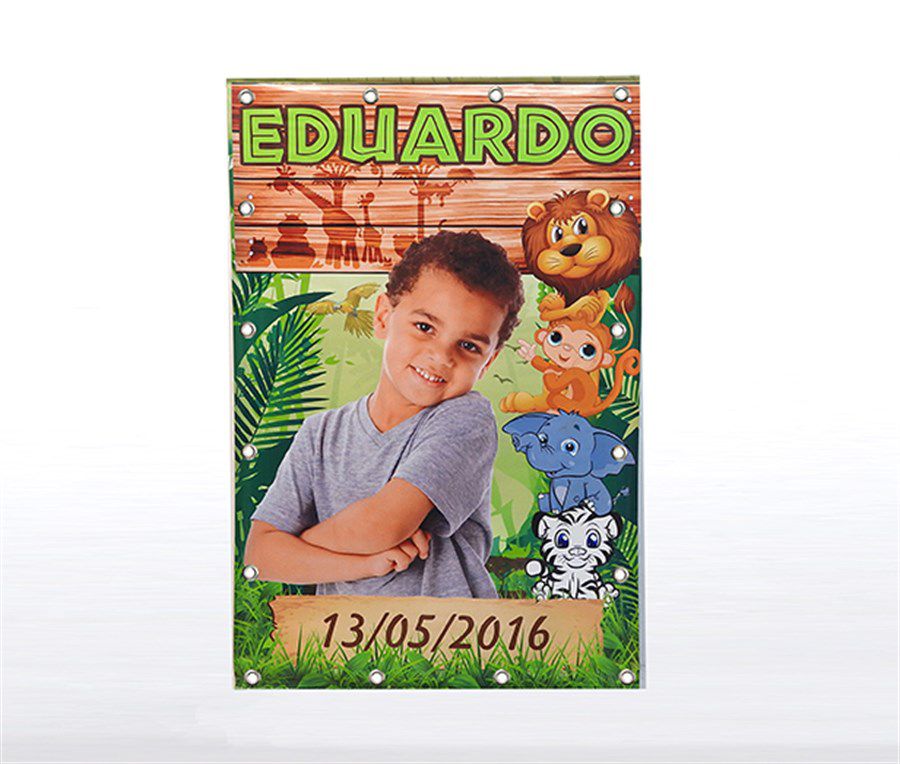 Banner Festa Infantil Personalizado com Ilhós - 80 cm x 1,20 m - Loja de  Balões, Artigos para Festas e Fantasias | Festas 234