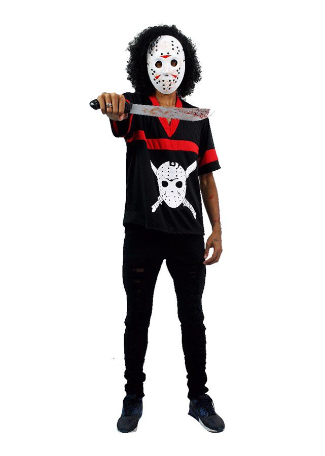 Fantasia Blusa Jason Masculina Adulto Halloween - Loja de Balões