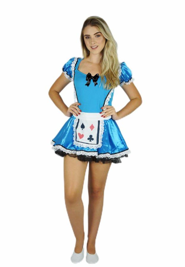 Fantasia Alice No Pais Das Maravilhas Adulto Loja De Baloes Artigos Para Festas E Fantasias Festas 234