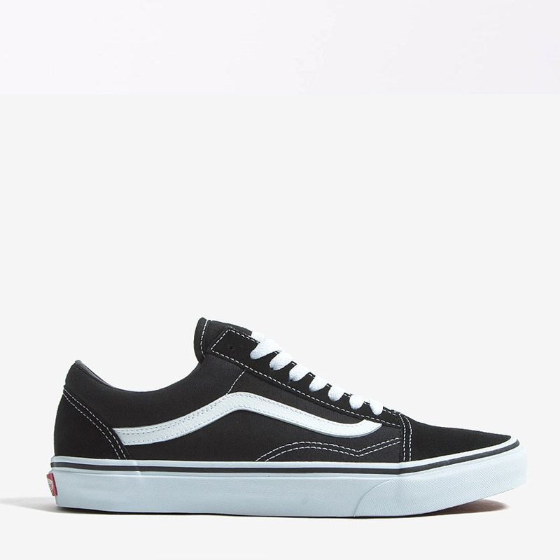 tenis da vans preto e branco