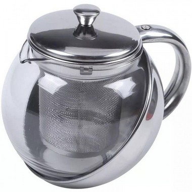 Chaleira de Vidro e Inox (1L)