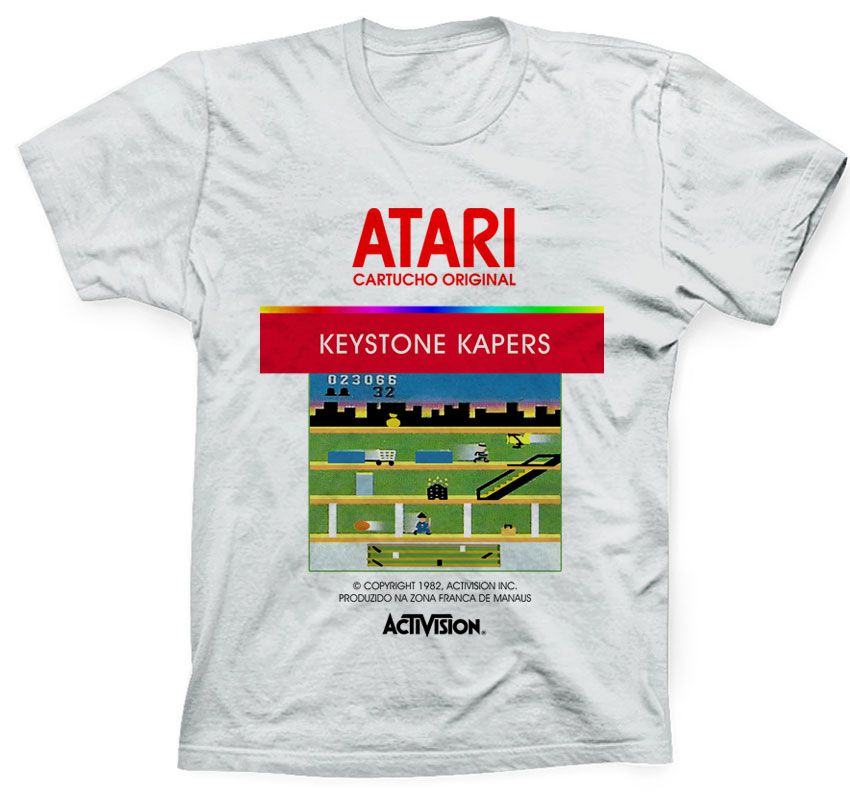 Camiseta Keystone Kapers Atari Activision - Retro Games