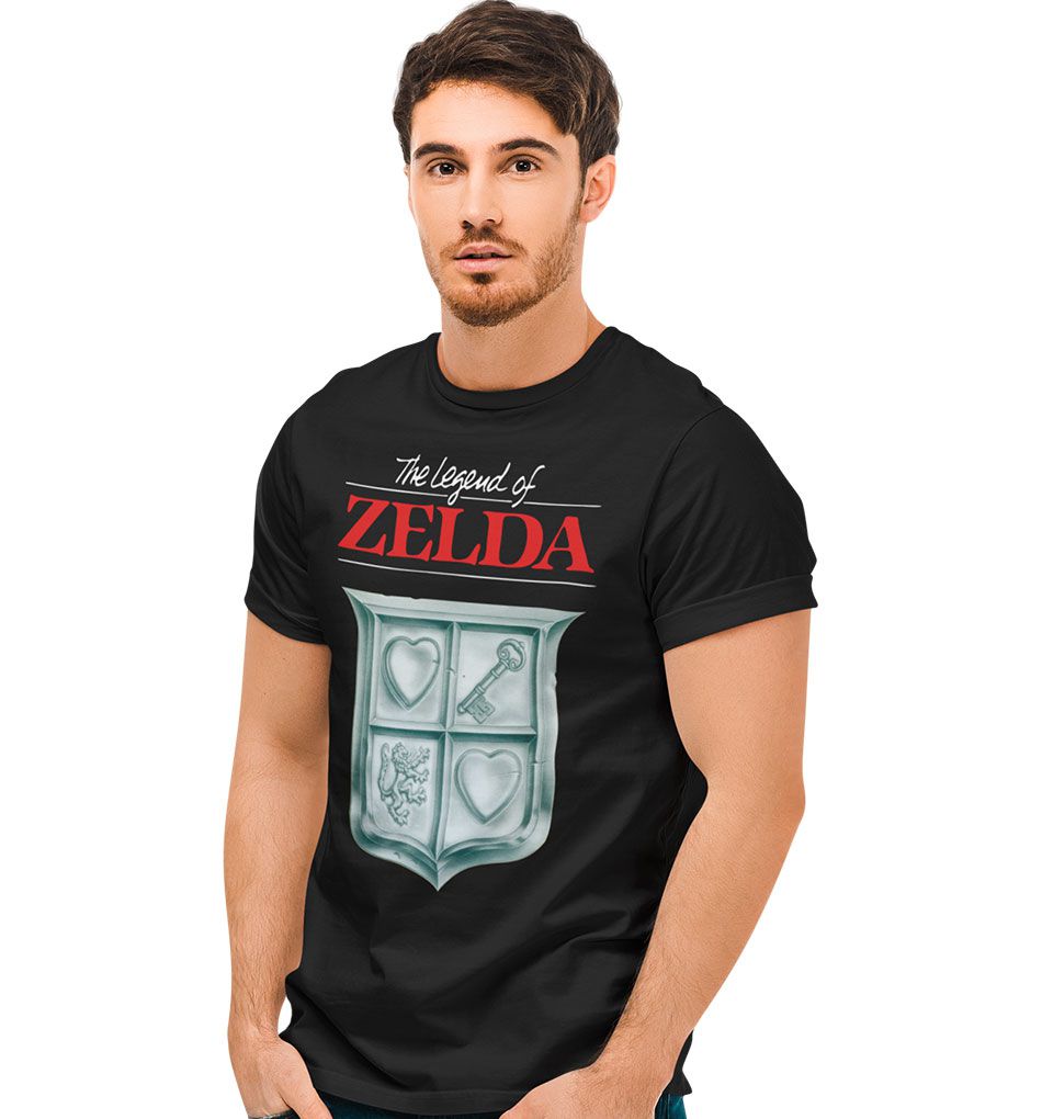 Camiseta masculina Legends Never Die Link Zelda Arte Camisa Blusa