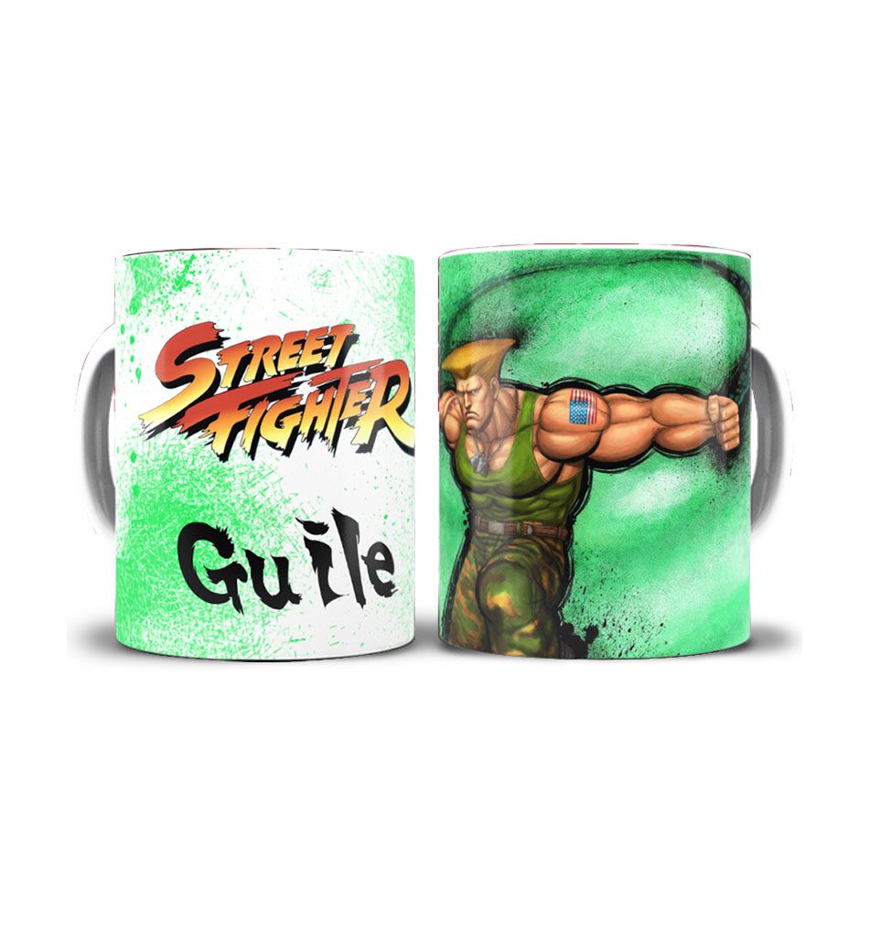 Caneca Street Fighter Guile