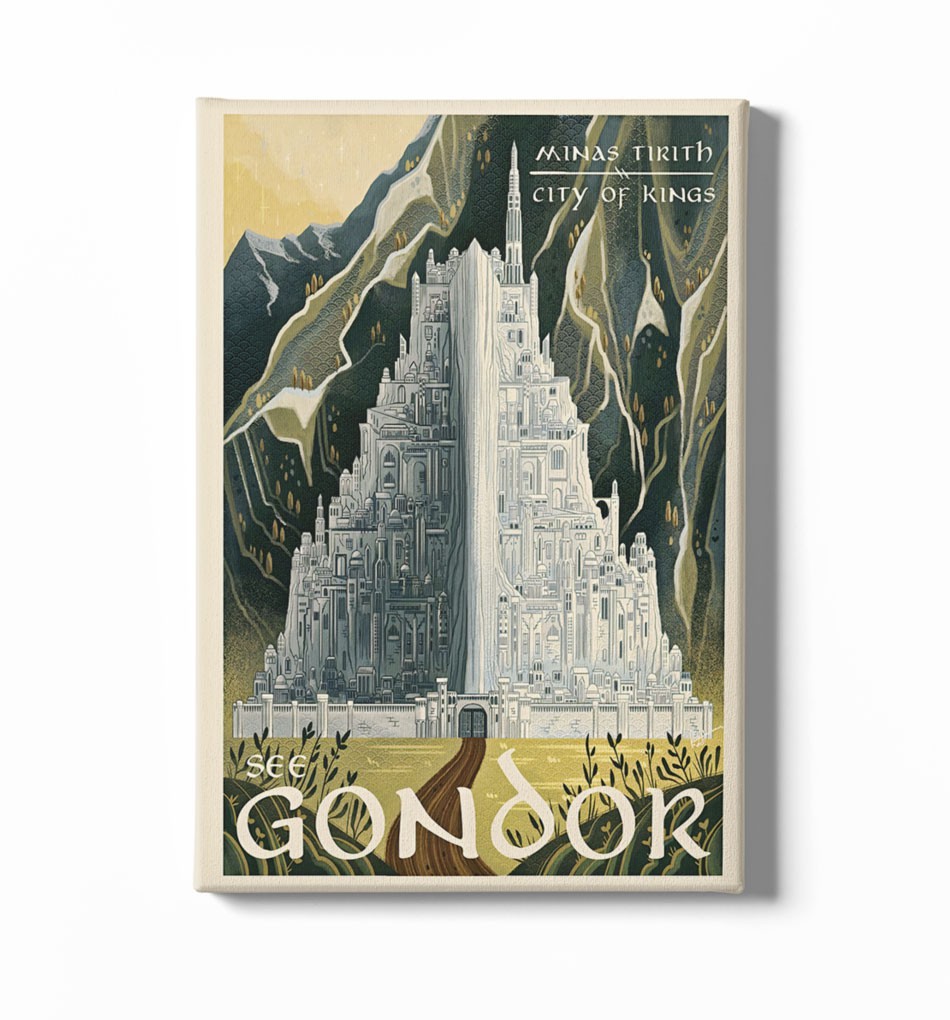 Poster O Senhor dos Anéis – Gondor - Stampartz Camisetas