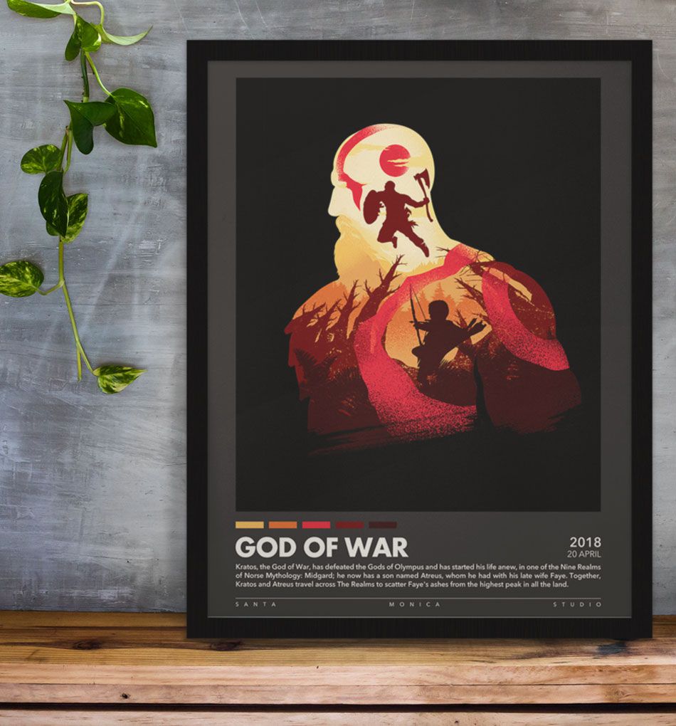 Poster Cartaz Jogo God Of War 4 B - Pop Arte Poster - Pôster - Magazine  Luiza