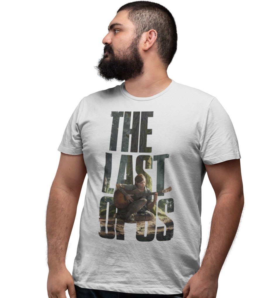 Camiseta Unissex : The Last Of Us Part II ( Ellie ) Camisa Geek