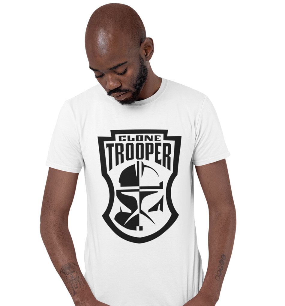 Clone trooper camiseta Clone Wars Roblox, camiseta, modelo, ângulo, texto  png