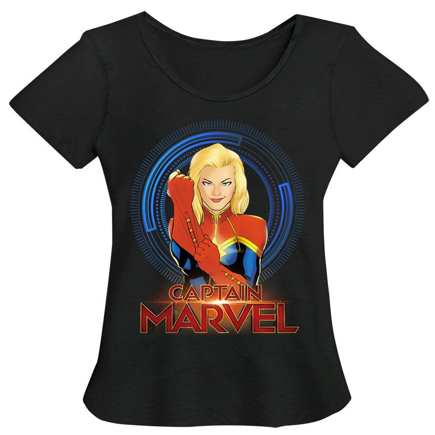 Camiseta Capitã Marvel - Stampartz Camisetas