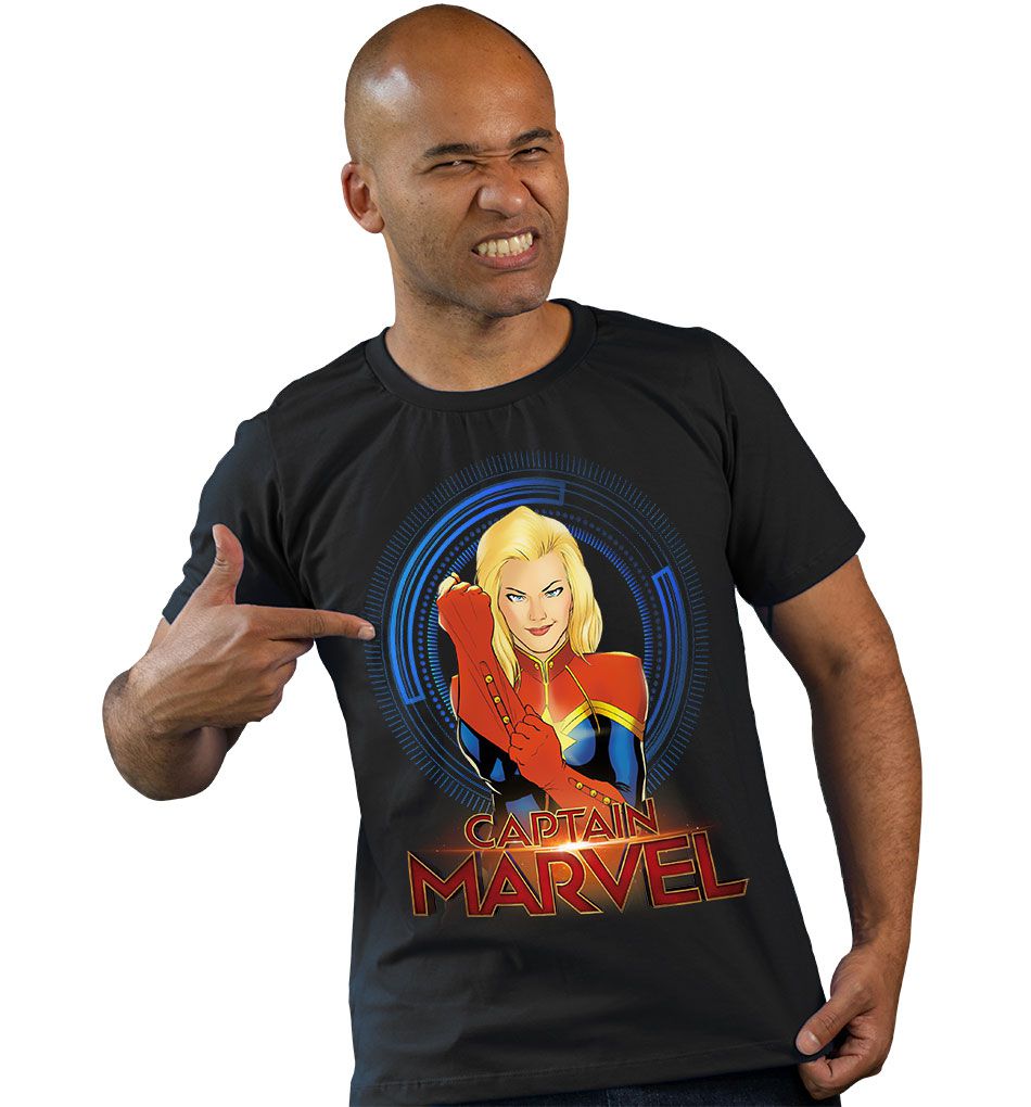 Camiseta Capitã Marvel - Stampartz Camisetas