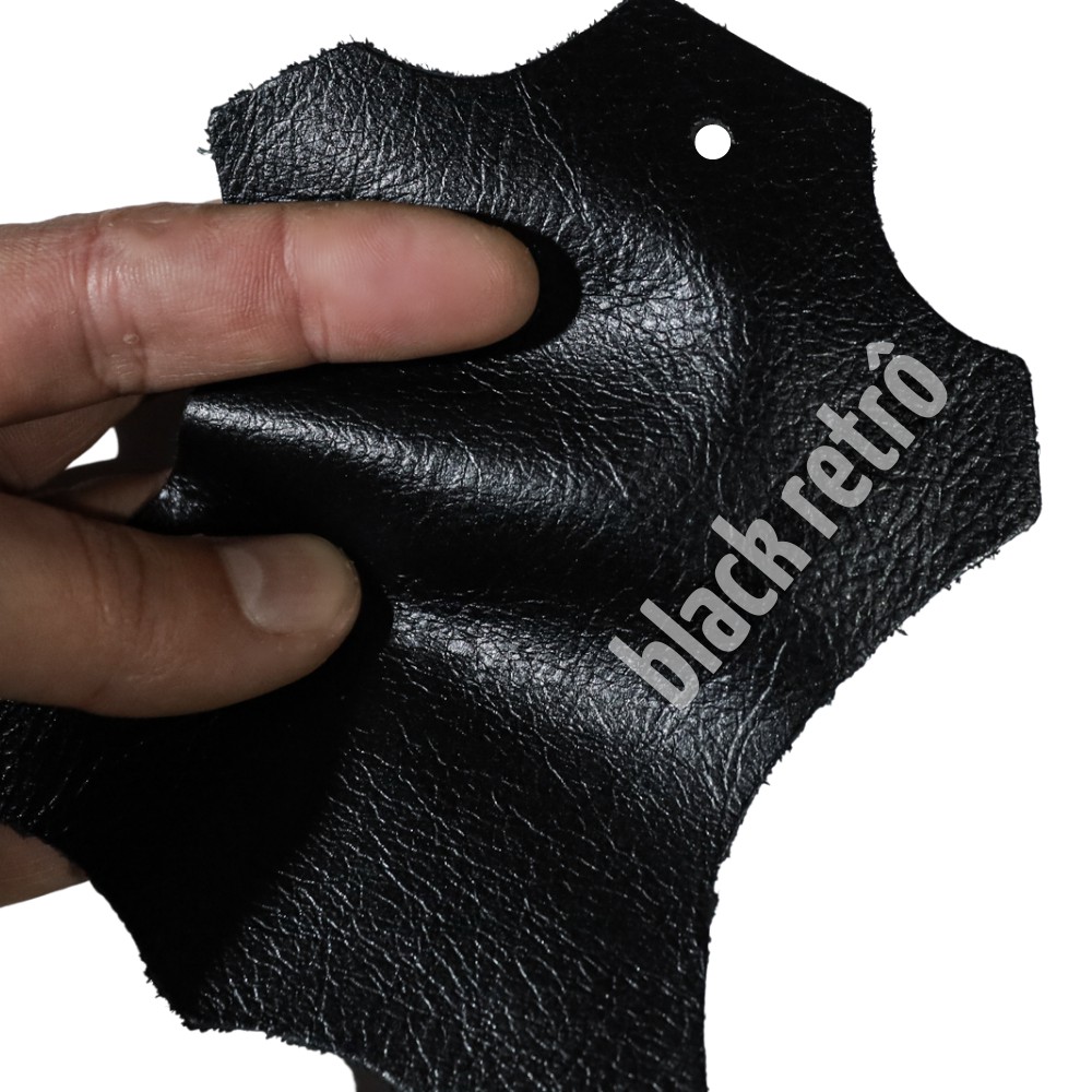 Couro Moveleiro Linha Retrô - Cor: Black - 0.9/1.1 mm - MSul Couros