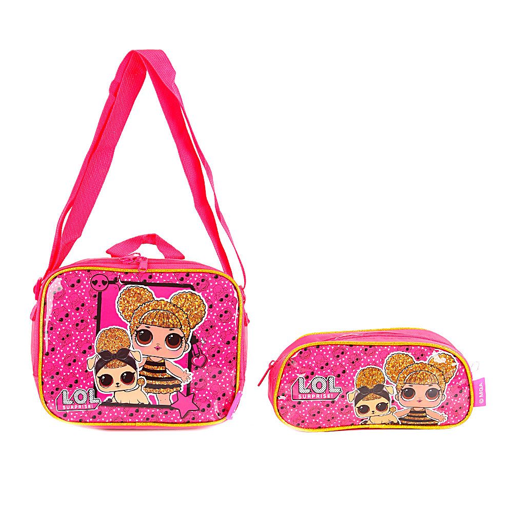 Kit Mochila Escolar Infantil LOL BFFS 4 Eva Com Rodinhas - Chic