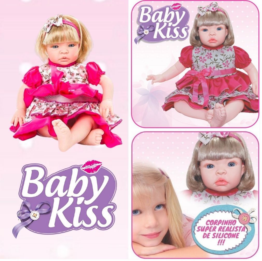 Boneca Bebê Reborn Barata Siliconada Linda Baby Dolls Loira - Chic Outlet -  Economize com estilo!