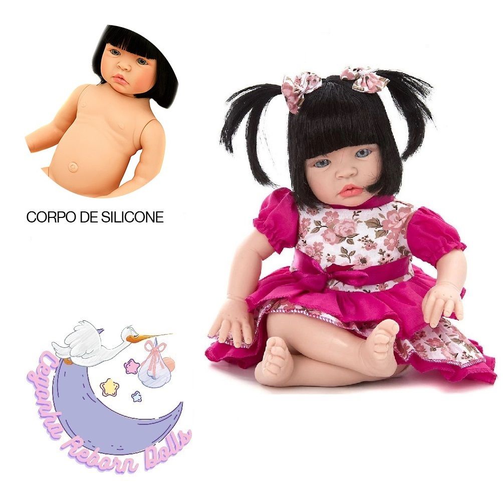 Bebê Reborn Morena: Representatividade e Encanto - Boneca Reborn Original  Silicone