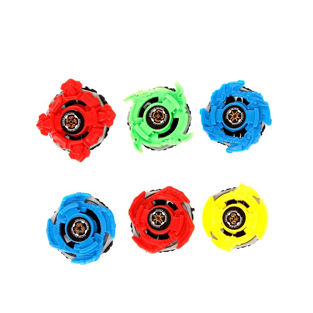 Kit 4 Beyblade Metal Fusion Pião C/super Lançador Brinquedos em