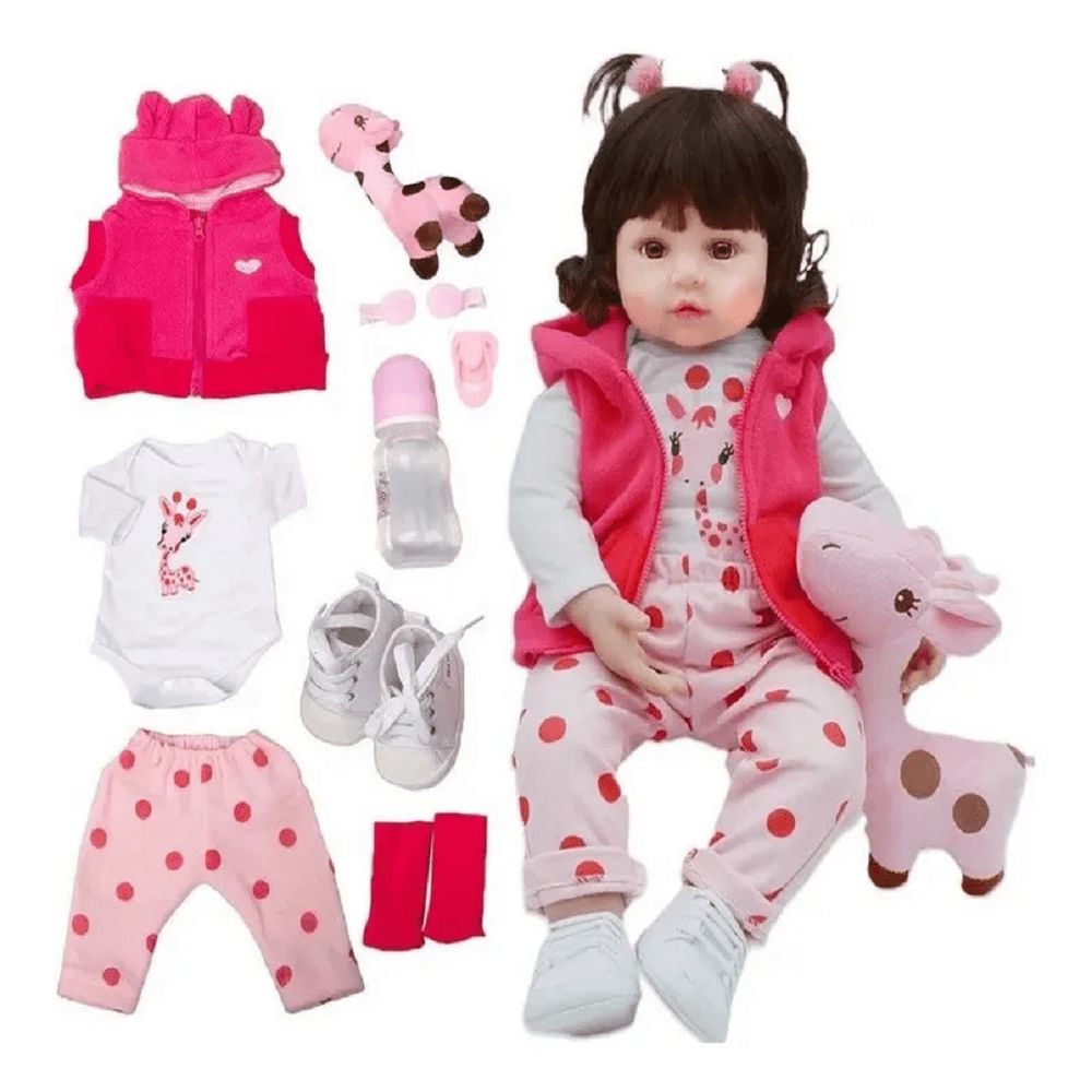 Boneca Bebe Linda Realista Bebe Reborn Fofinha Com Roupinha - Milk  Brinquedos - Boneca Reborn - Magazine Luiza