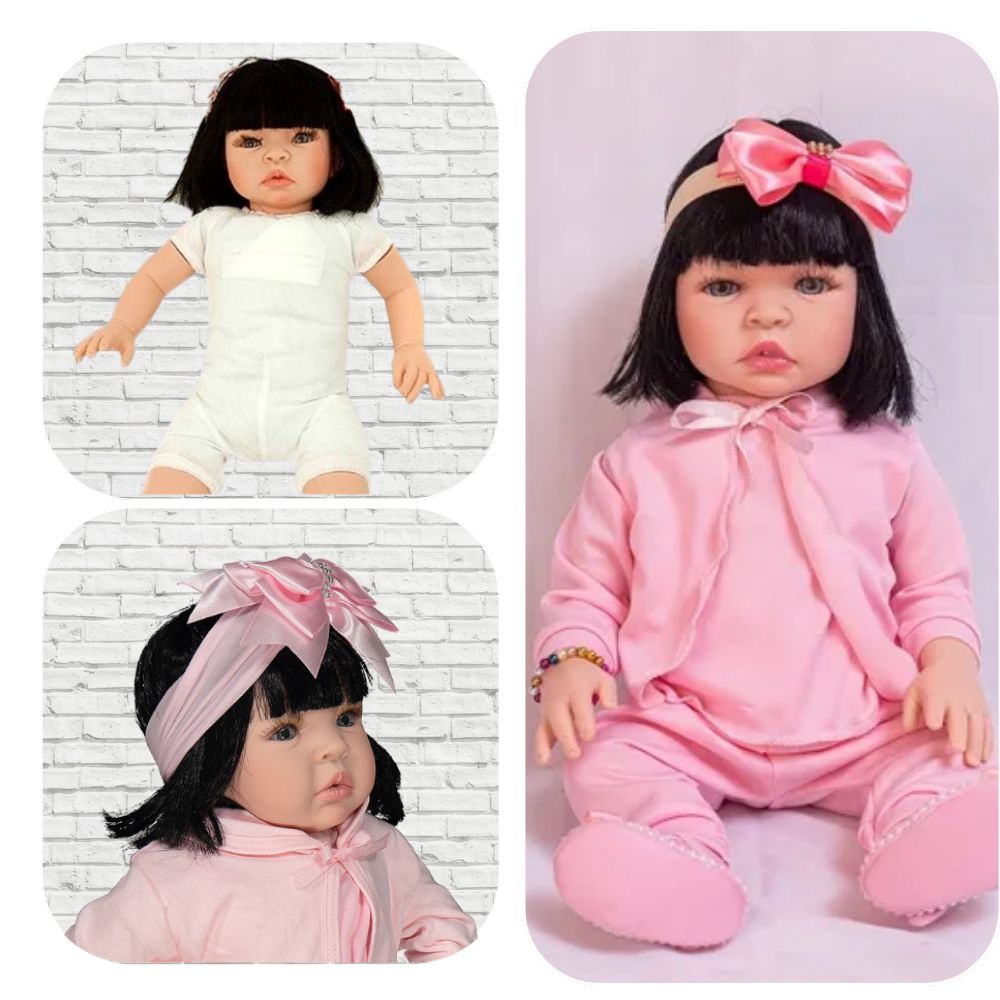 Boneca Bebê Reborn Barata Siliconada Linda Baby Dolls Loira :  : Brinquedos e Jogos