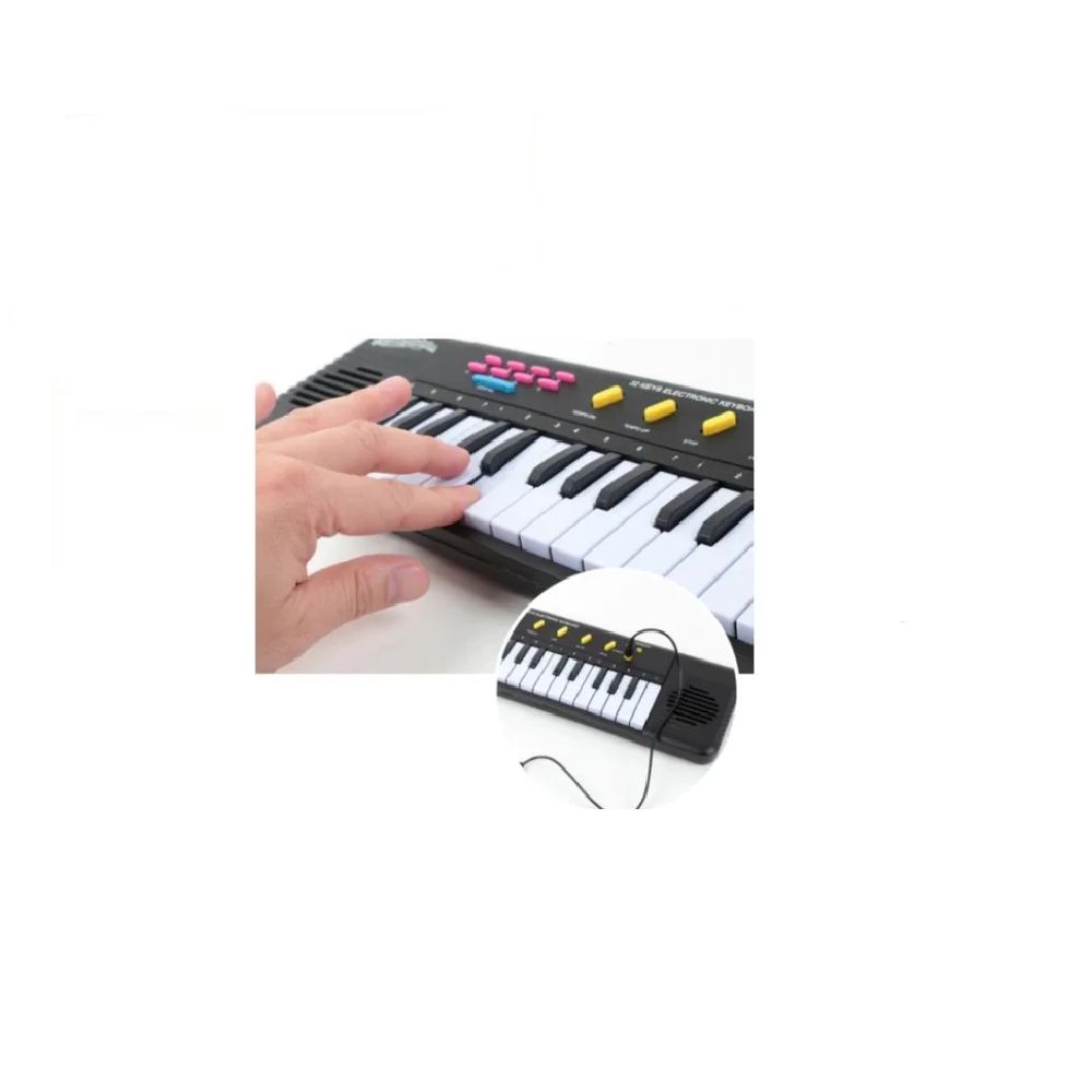 TECLADO INFANTIL PIANO BRINQUEDO MUSICAL COM KARAOKE E MICROFONE PARA  CRIANÇAS