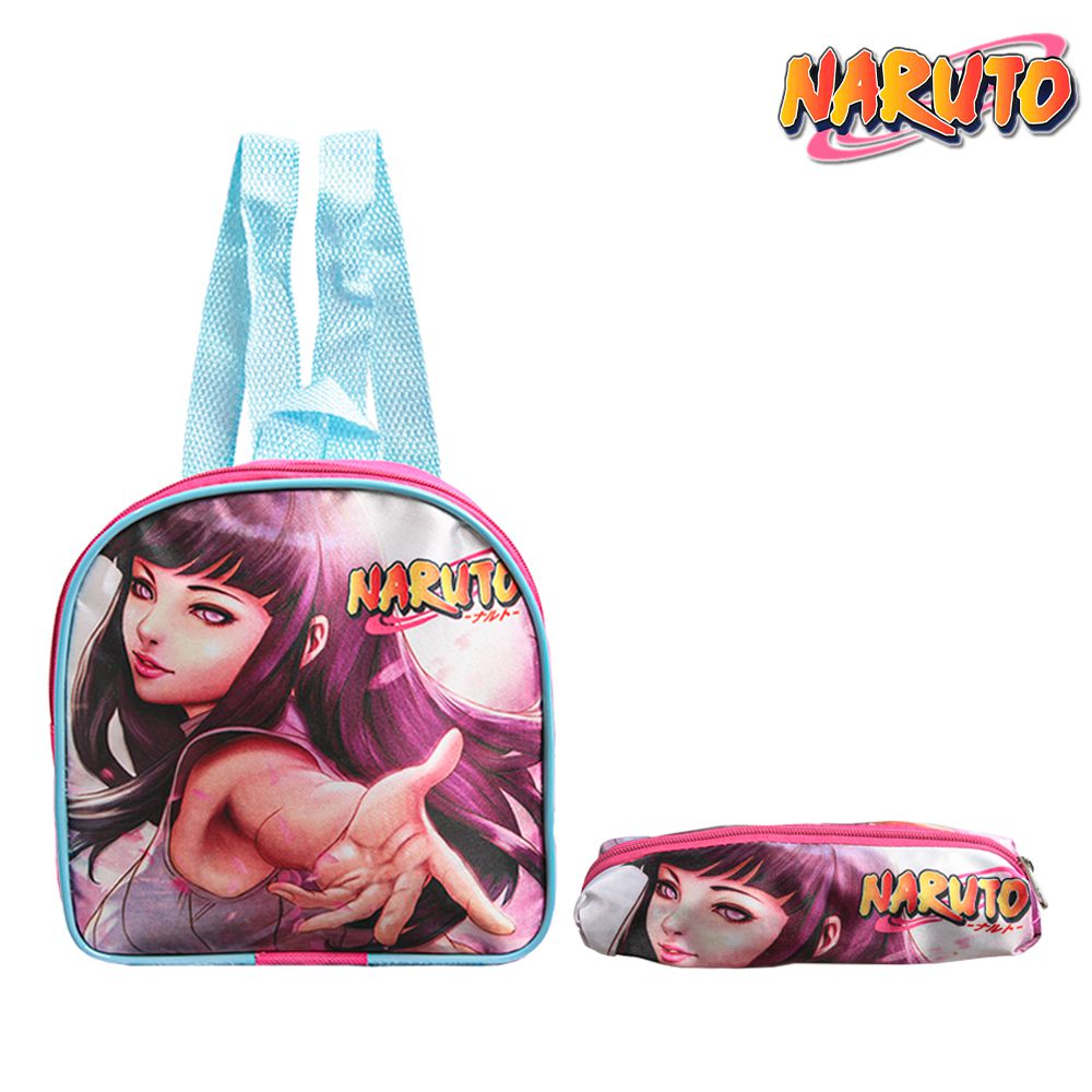 Kit Mochila Costas Estojo Menino Menina Boruto Naruto Hinata