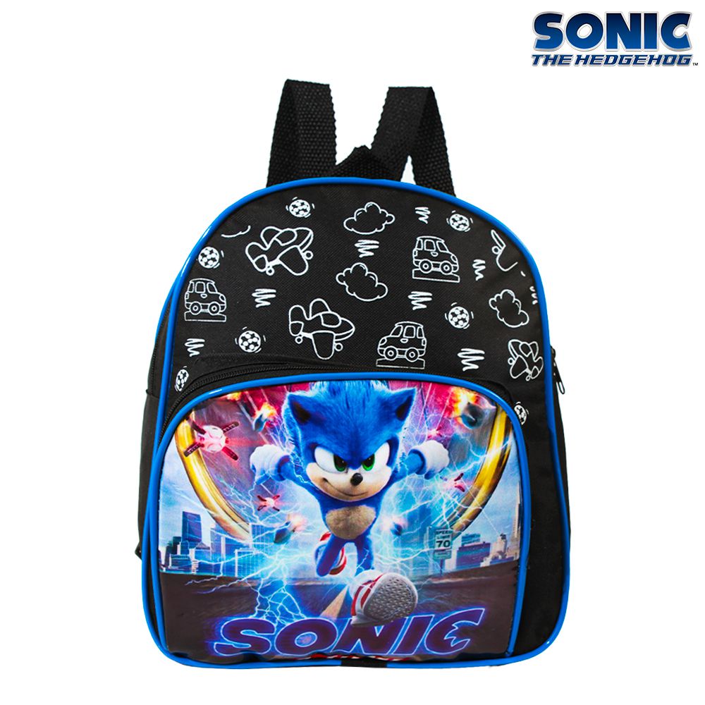 Mochila Infantil Sonic Runner Filme Costas Lancheira+Estojo - USA Magazine