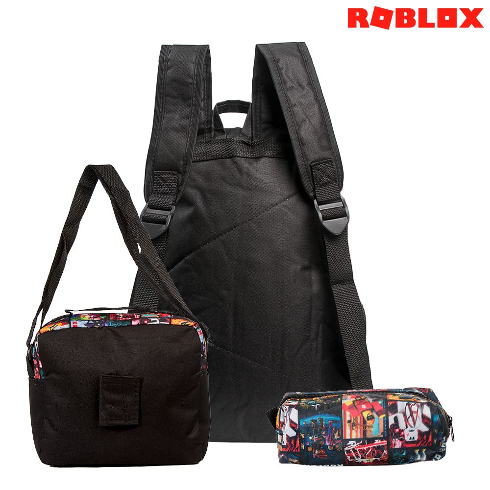 Kit Mochila Roblox Costa Escolar Juvenil Infantil Envio Hoje