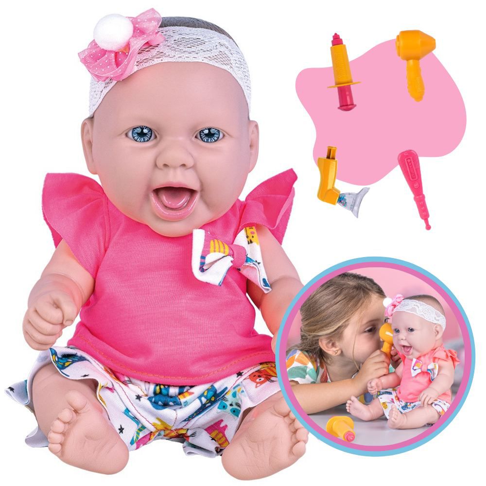 Berço De Balanço Boneca Reborn Baby Ninos Cotiplas 2426